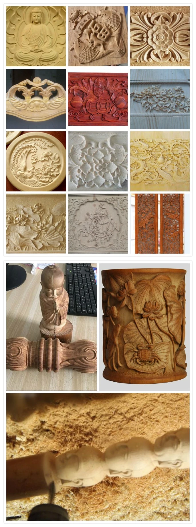 1325 CNC Woodworking Machine 3D Engraving Cutting 4 Axis CNC Router